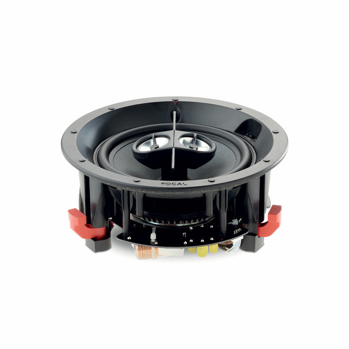 Focal 100 IC6ST Hi-Fi 6.5" 100W Max Power 8 Ohm Stereo-Input in-Ceiling Speaker with Mounting Kit, (Each)