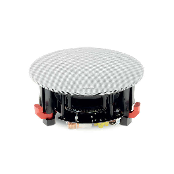 Focal 100 IC6ST Hi-Fi 6.5" 100W Max Power 8 Ohm Stereo-Input in-Ceiling Speaker with Mounting Kit, (Each)