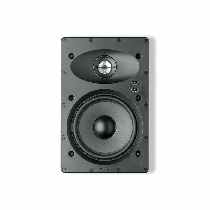 Focal 100 IW6 6.5" 120W Max Power 8 Ohm 2-Way In-Wall Speaker with Mounting Kit, (Each)