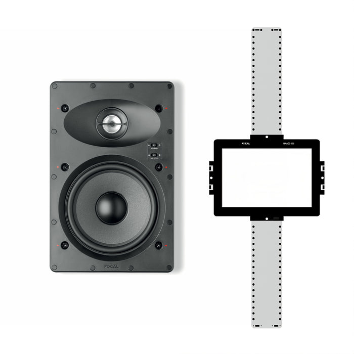 Focal 100 IW6 6.5" 120W Max Power 8 Ohm 2-Way In-Wall Speaker with Mounting Kit, (Each)