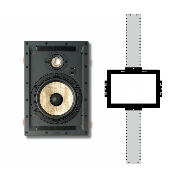 Focal 300 IW6 6.5" 130W Max Power 8 Ohm 2-Way In-Wall Speaker with Mounting Kit, (Each)