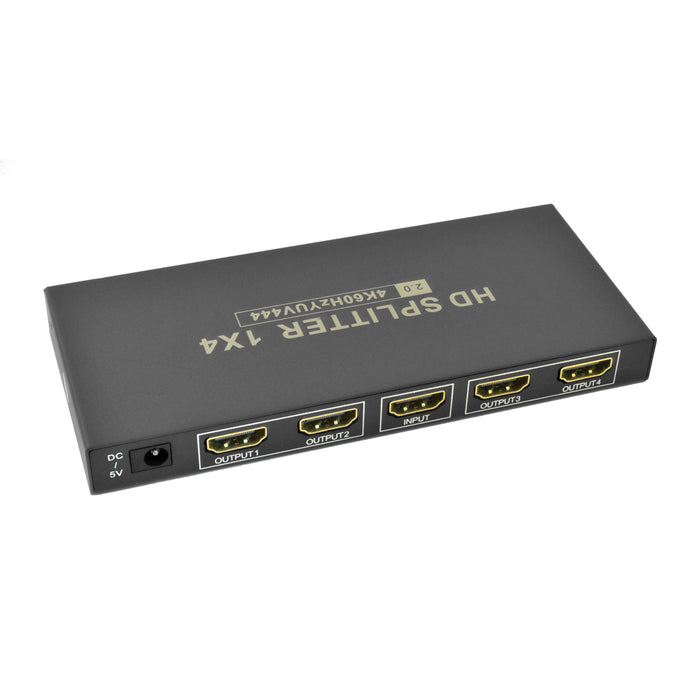 HDMI® 2.0 Splitter with 1 Input and 4 Outputs 4K UHD @60Hz 18Gbps