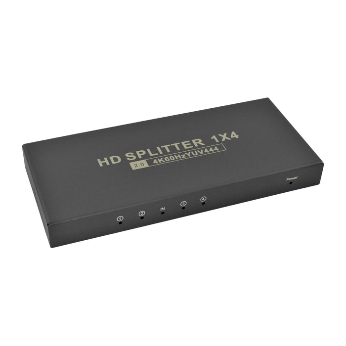 HDMI® 2.0 Splitter with 1 Input and 4 Outputs 4K UHD @60Hz 18Gbps