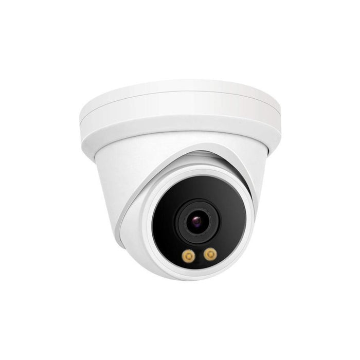 5MP SONY Lens Dual Light Turret POE IP Camera 2.8mm H.264/H.265 Color 24/7 with Human Detection