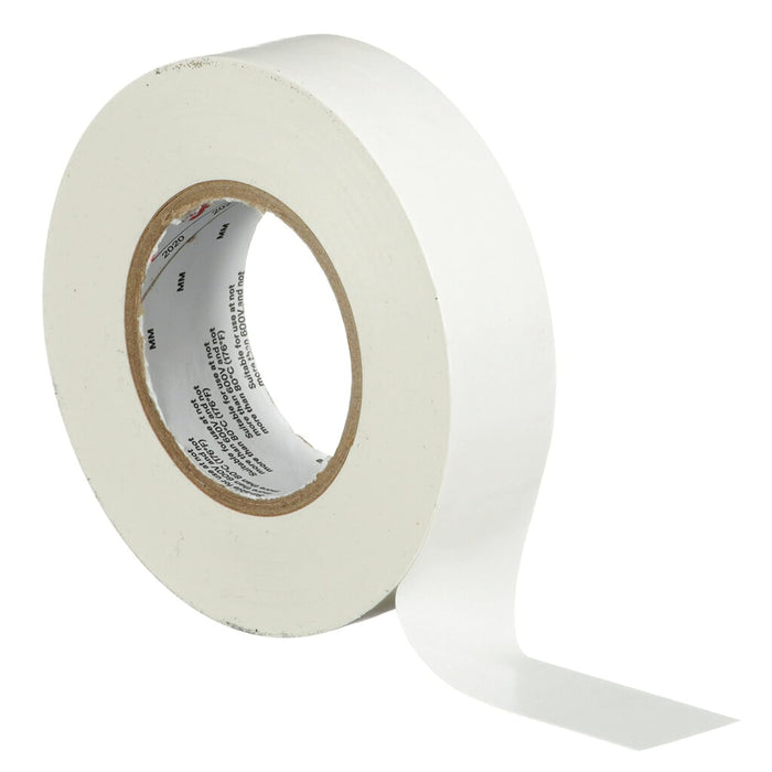 3M Temflex Multi-Purpose Vinyl Electrical Tape 165, White, 3/4 in x 60 ft , 10 Roll Pack