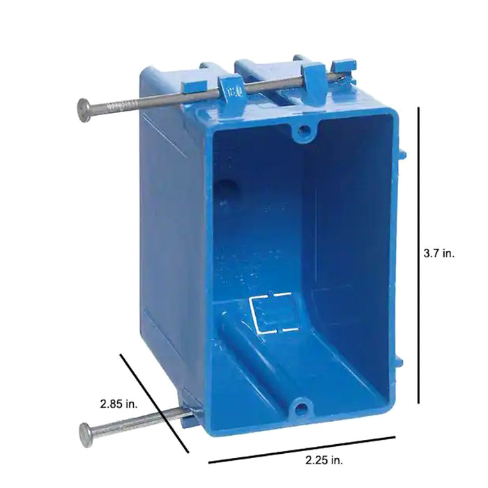 1-Gang 18 cu. in. New Work Electrical Outlet Box and Switch