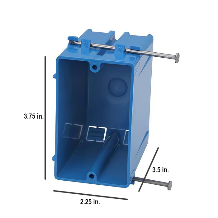 1-Gang 23 cu. in. New Work Electrical Outlet Box and Switch