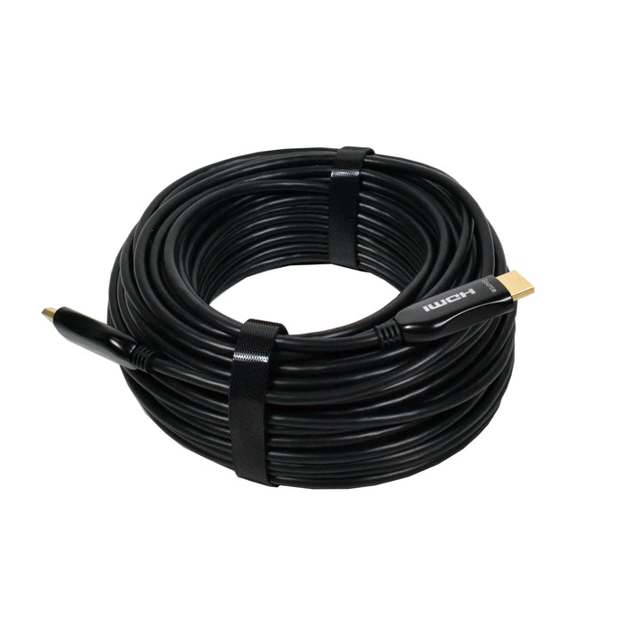 Logico HDFB100BK 8K @ 60Hz 48 Gbps Fiber Optic HDMI Cable Ultra HD Super High-Speed (100 ft)