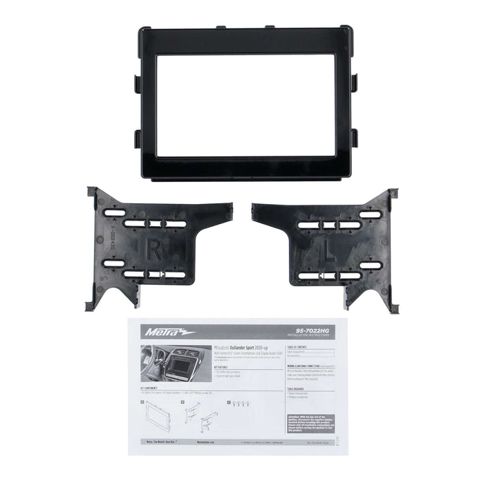 Metra 95-7022HG Double DIN Stereo Install Dash Kit for Select Mitsubishi Outlander Sport 2020-Up