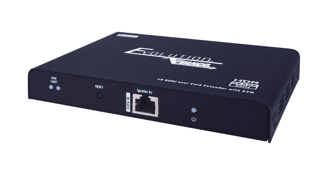 Evolution EVEXKVM3 4K HDMI 4K@60Hz 1080p HDR10 Extender Over Single Cat6/6A/7 Cable with KVM