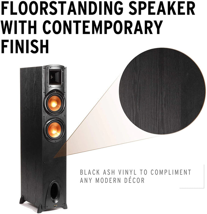 Klipsch Synergy Black Label F-200 2.0 Dual 6.5” High Output Woofers Floorstanding Speaker , Black (pair)