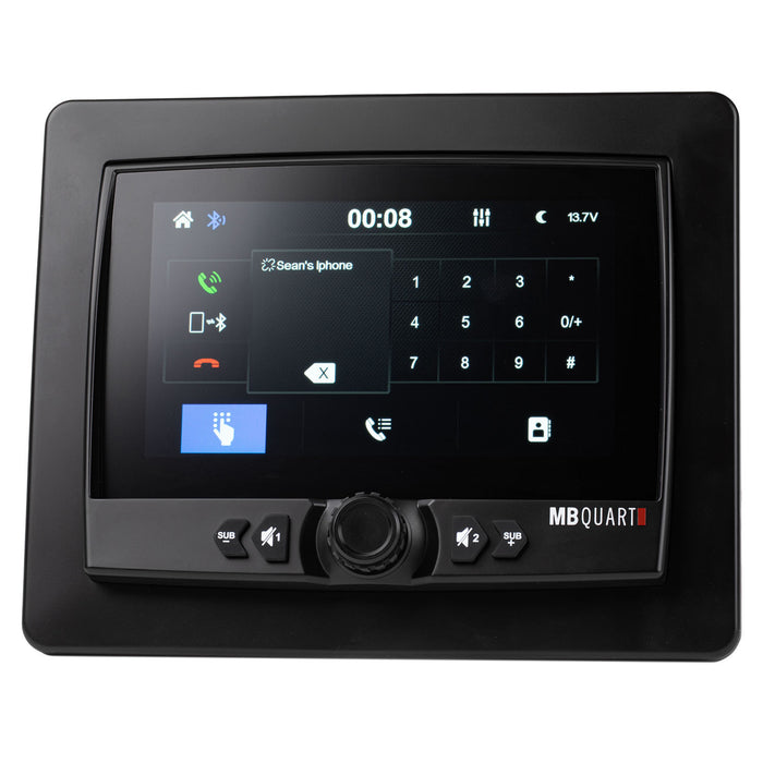 MB QUART GMR7V1 7-Inch Waterproof Touchscreen Apple®CarPlay AM/FM/WB/Bluetooth Source Unit