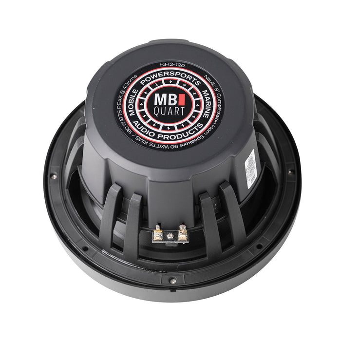 MB Quart NH2-120 Nautic 8" 180 Watts Marine Grade Compression Horn Speakers (Pair)