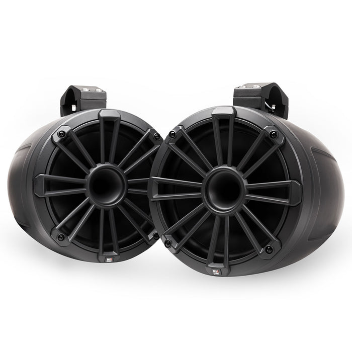 MB Quart NHT2-120 Nautic 8" 180 Watts Marine Grade Compression Horn Tower Speakers (Pair)