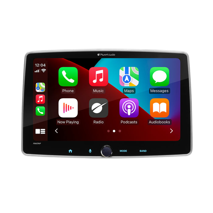 Planet Audio P90CPACP 9" Touchscreen Multimedia Player with Apple CarPlay and Android Auto, Bluetooth