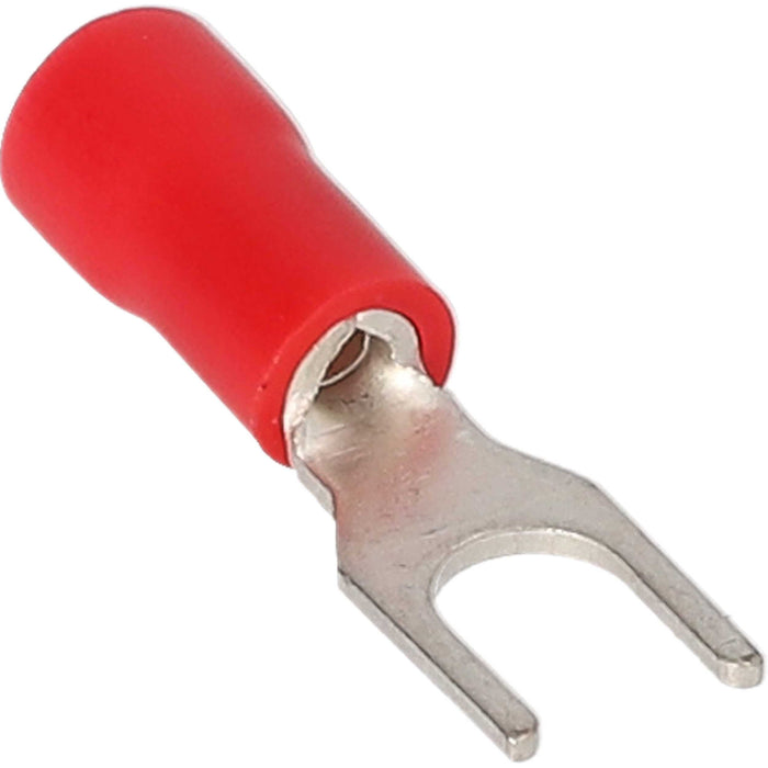 Install Bay RVST10 Red Vinyl 22-10 Gauge #10 Spade Terminal (100/pk)