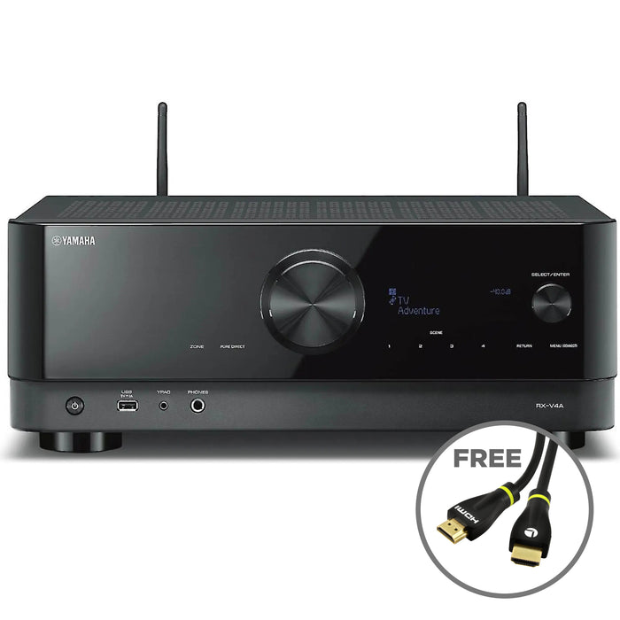 Yamaha RX-V4A 5.2-Channel AV Receiver with 8K HDMI MusicCast Dolby TrueHD and DTS-HD