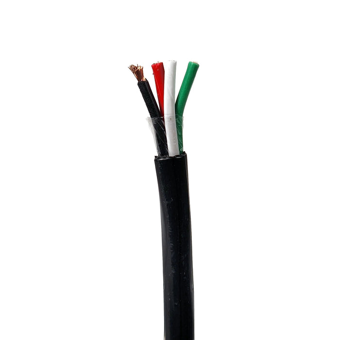 Speaker Wire Audio Cable 16/4 AWG In-Wall Outdoor Direct Burial UV Black 500ft