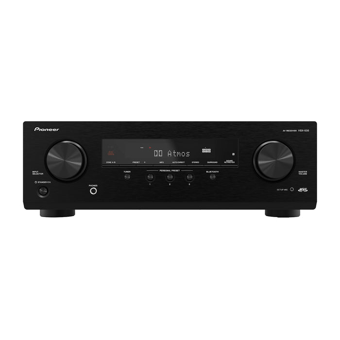 Pioneer VSX-535 Class AB 150W 5.2-Channel AV Receiver Home Audio Amplifier with Bluetooth