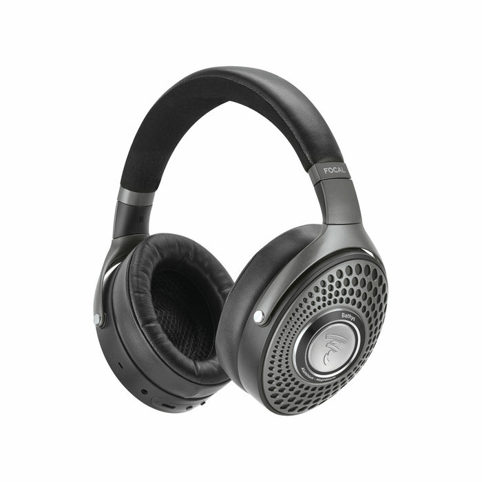 Focal Bathys USB-C Hi-fi Bluetooth Wireless Active Noise Cancelling Headphones, Black Silver