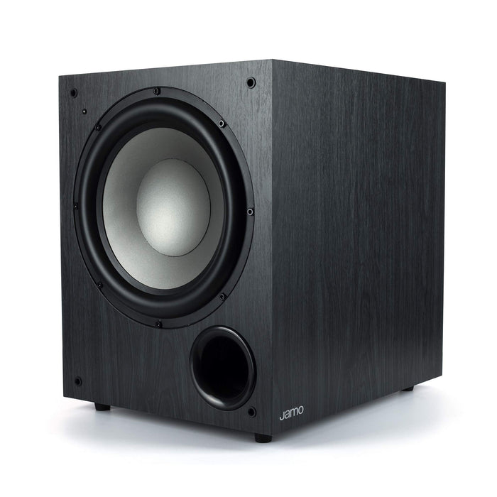 Jamo C910 10" Front-Firing Polyfiber Woofer 200W Class D AMP Powered Subwoofer Black (each)