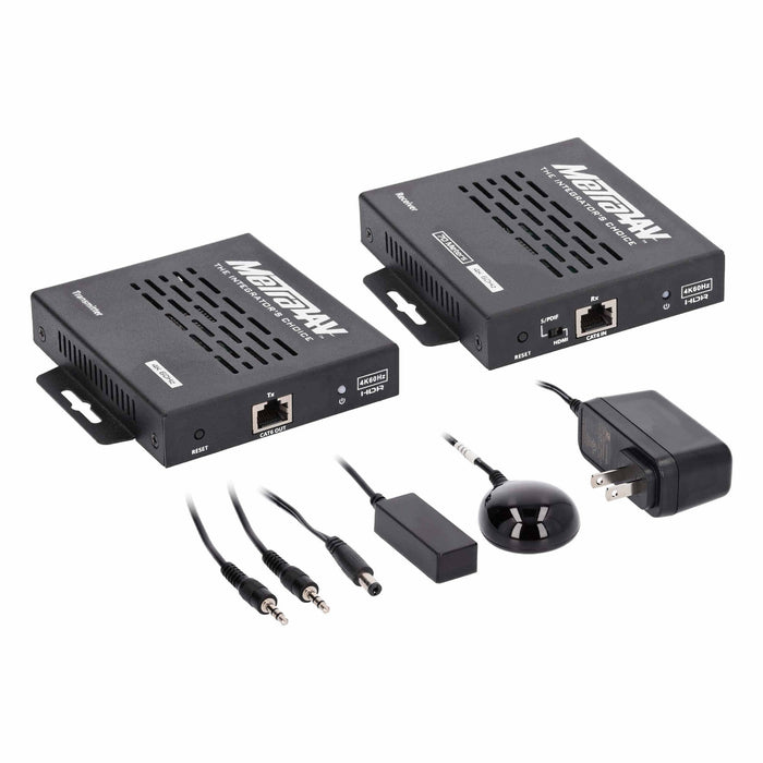 4K HDMI Extender Over Single CAT-6 Cable 4K UHD 60Hz HDR Bi-directional IR