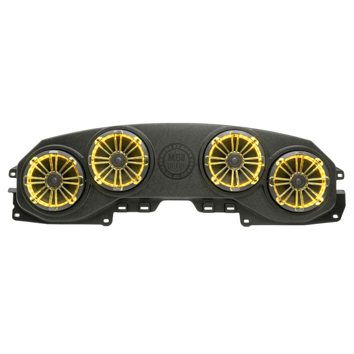 MB Quart MBQJ-48CRGB Jeep Wrangler JL/Gladiator JT Rear Overhead Soundbar with 8" Coaxial Speakers Enclosure and RGB LED Lighting