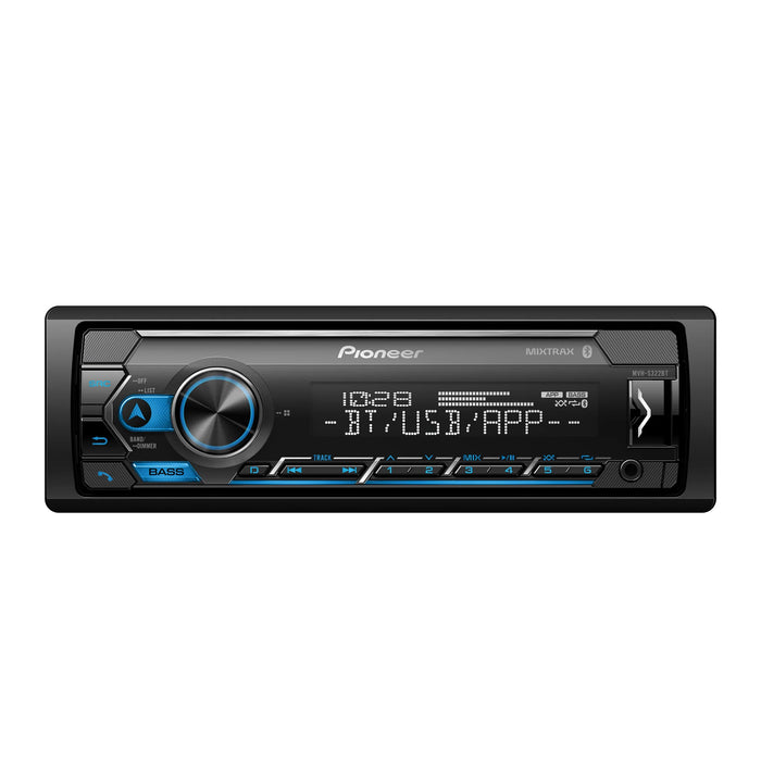 Pioneer MVH-S322BT Bluetooth Car Stereo with USB/AUX, Smartphone Sync & Hands-Free Calling