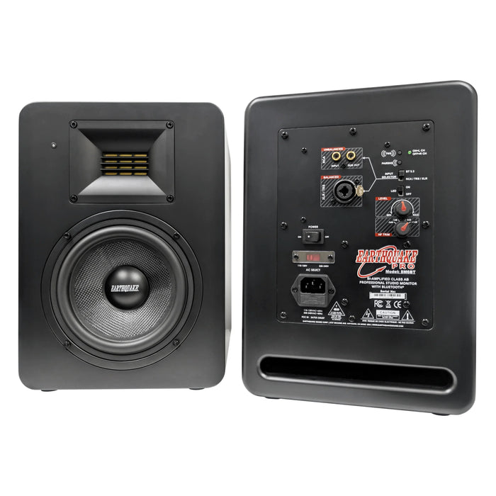 Earthquake Sound SM6BT Professional Studio Monitor Bluetooth Bookshelf Speakers