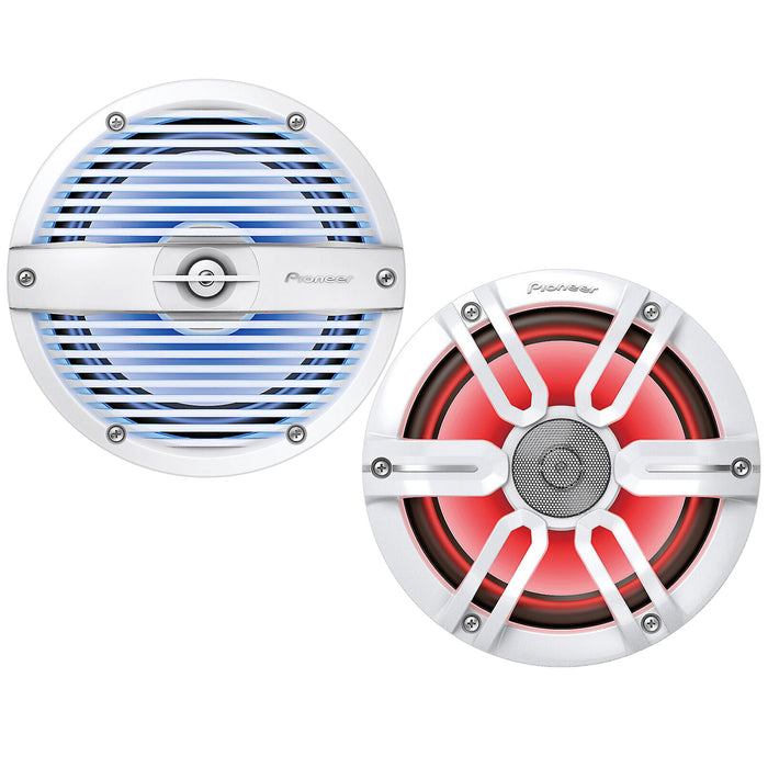 Pioneer TS-ME770FS 7.7" 2-Way 250W Max Marine Coaxial Speakers with Sport Grilles (pair)