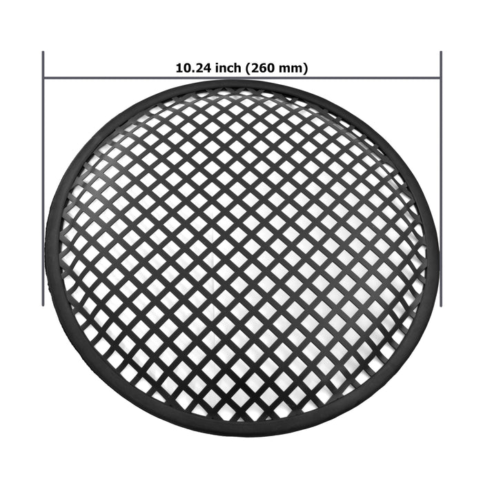 Universal 10 inch Metal Mesh Speaker Subwoofer Grill Cover Waffle Style with Clips and Screw