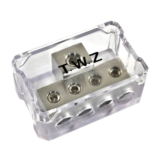 1/0 Or 4 Gauge Input to 4 x 8 Gauge Output Power Ground Distribution Block The Wires Zone