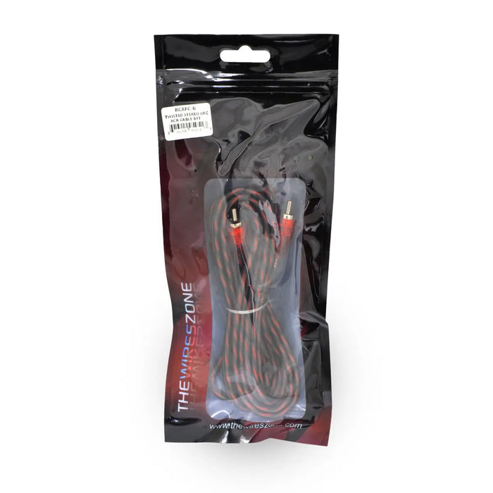 1-20ft 2-Channels Male-to-Male Twisted Pair OFC RCA Interconnect Cable The Wires Zone