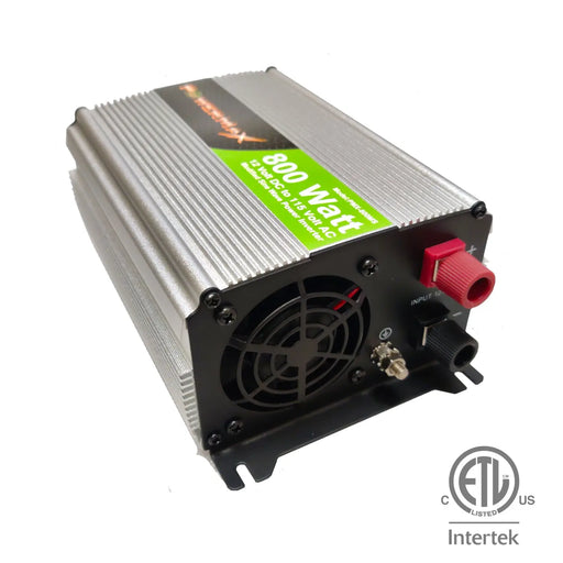 800W Power Inverter DC 12V to 110V AC Modified Sine Wave 2 Outlets Car Inverter with 2.1A USB Port PowerMax