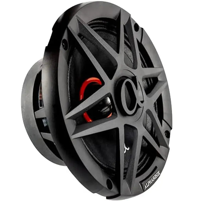 Alphasonik ABM65 DYNAMIS Series 6.5" 600 Watts 4-Ohms Mid Range Speaker (Pair) Alphasonik