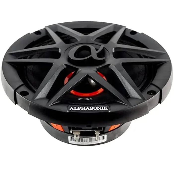 Alphasonik ABM65 DYNAMIS Series 6.5" 600 Watts 4-Ohms Mid Range Speaker (Pair) Alphasonik