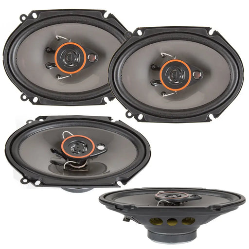 Alphasonik AS268P 6 x 8 350 Watts 3-Way Car Audio Coaxial Speaker (2 Pairs) Alphasonik