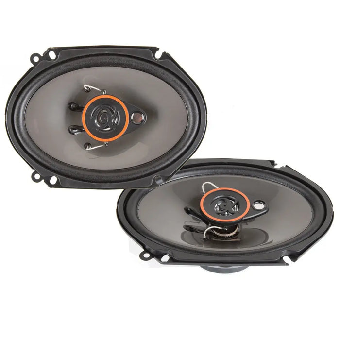 Alphasonik AS68 6 x 8 350 Watts 3-Way Car Audio Coaxial Speaker (Pair) Alphasonik