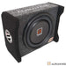 Alphasonik AS8DF 8" 600 Watts 4-Ohm Down Fire Shallow Mount Flat Enclosed Subwoofer Alphasonik