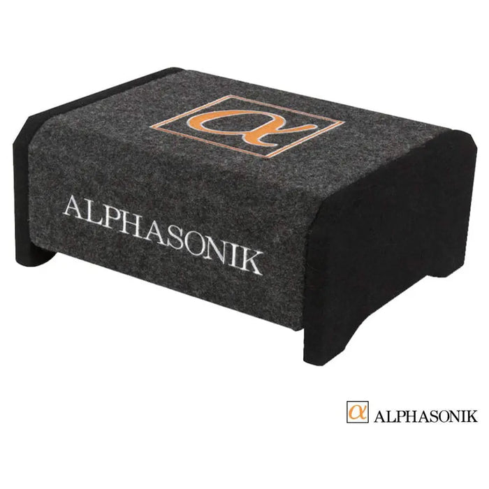 Alphasonik AS8DF 8" 600 Watts 4-Ohm Down Fire Shallow Mount Flat Enclosed Subwoofer Alphasonik