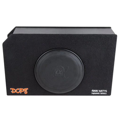 Alphasonik Dynamis DCP8 8" 1000W 4-Ohm Shallow Mount Flat Enclosed Subwoofer (Each) Alphasonik