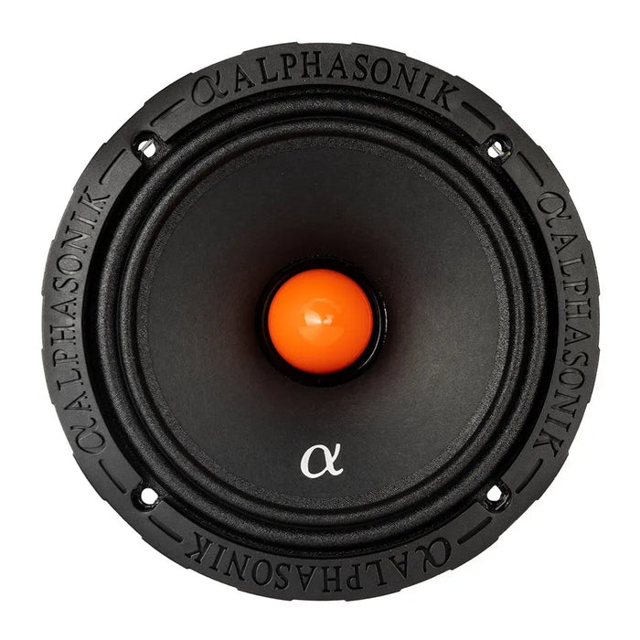 Alphasonik MPRO654 Mayhem Series 6.5" Midrange Speakers 4 Ohm Neodymium Pair Alphasonik