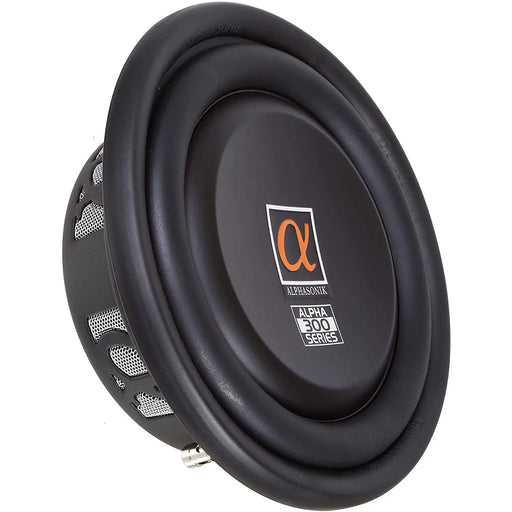 Alphasonik TSW310 Treis 300 Series 10" 1200 Watts Single 4-Ohm Car Subwoofer (Each) Alphasonik