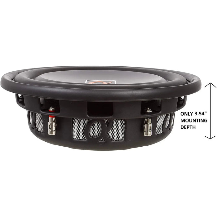 Alphasonik TSW312 Treis 300 Series 12" 1500 Watts Single 4-Ohm Car Subwoofer (Each) Alphasonik