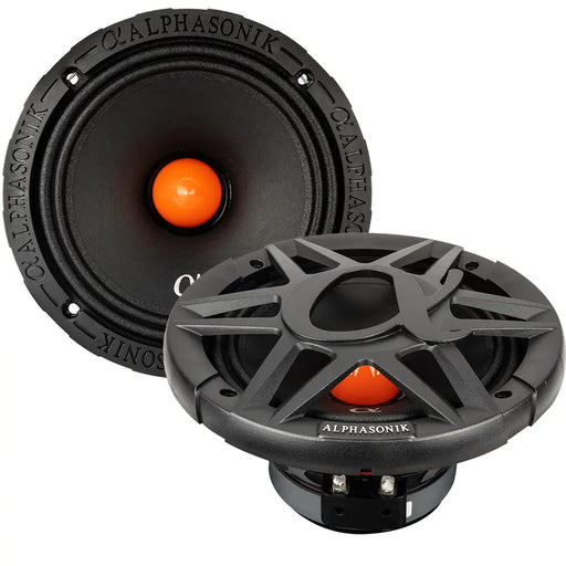 Alphasonik VCA654 Venum Series 6.5" Midrange Speakers 1400 Watts Max 4 Ohm Pair Alphasonik