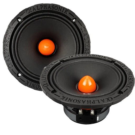 Alphasonik VCA658 Venum Series 6.5" Midrange Speakers 1400 Watts Max 8 Ohm (Pair) Alphasonik