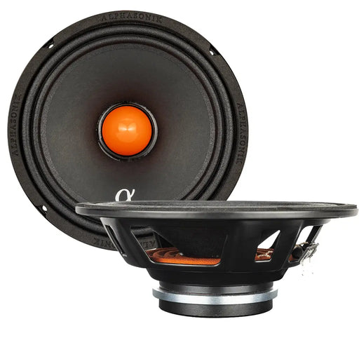 Alphasonik VNM658 Venum Series 6.5" Midrange Speakers Low Profile 1200W 8 Ohm Pair Alphasonik