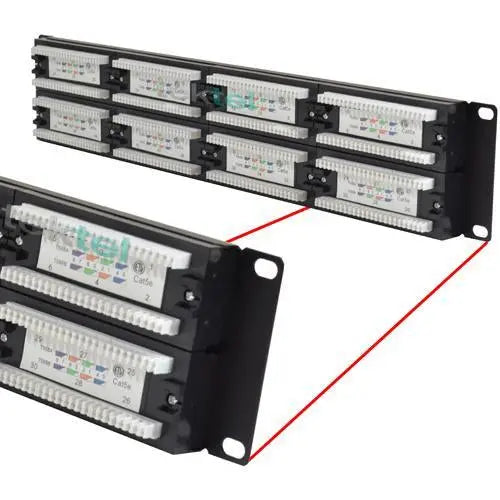 CAT5 CAT5E UTP 48 Port Network LAN Patch Panel with Cable Management Logico