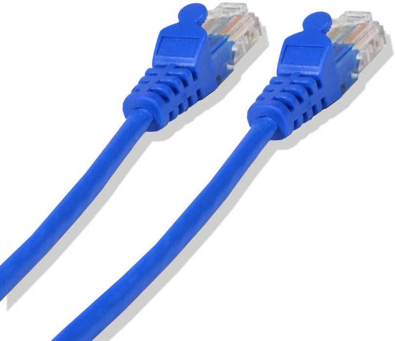 CAT5E Blue Ethernet Network 1-100 Feet 24 Gauge Patch Cable RJ45 LAN Wire Logico