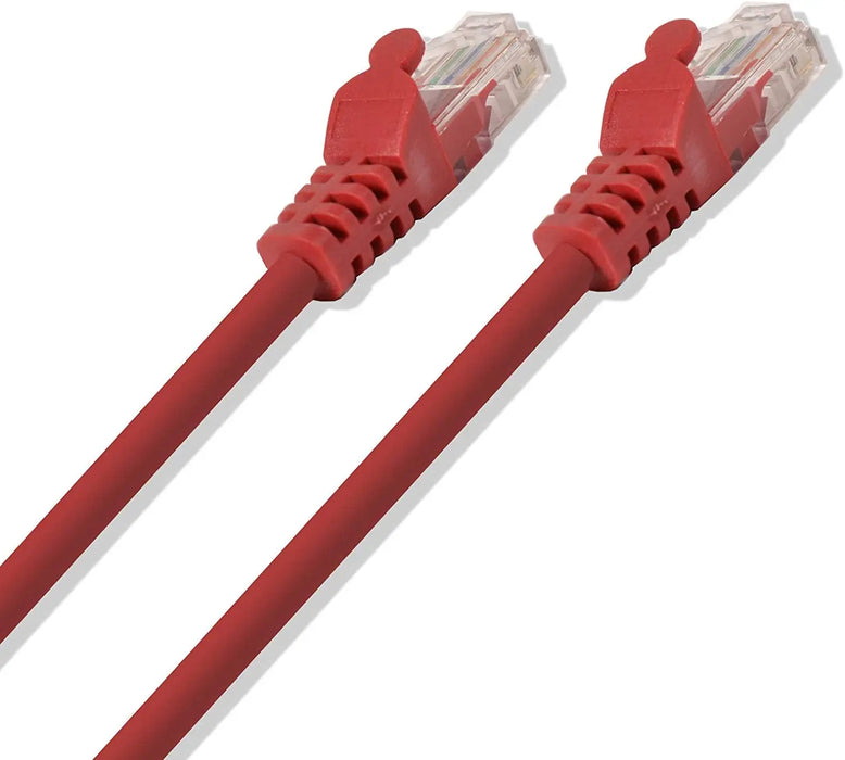 Cat6 24 Gauge Red 1 Foot 550Mhz UTP RJ45 Ethernet Network Patch Cable Logico